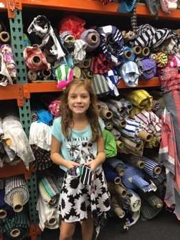 Grace is in heaven at Mood Fabric store! Grace is in heaven at Mood Fabric store!
