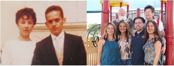 Lily Winsaft's parents left and parents with siblings today Lily Winsaft's parents left and parents with siblings today