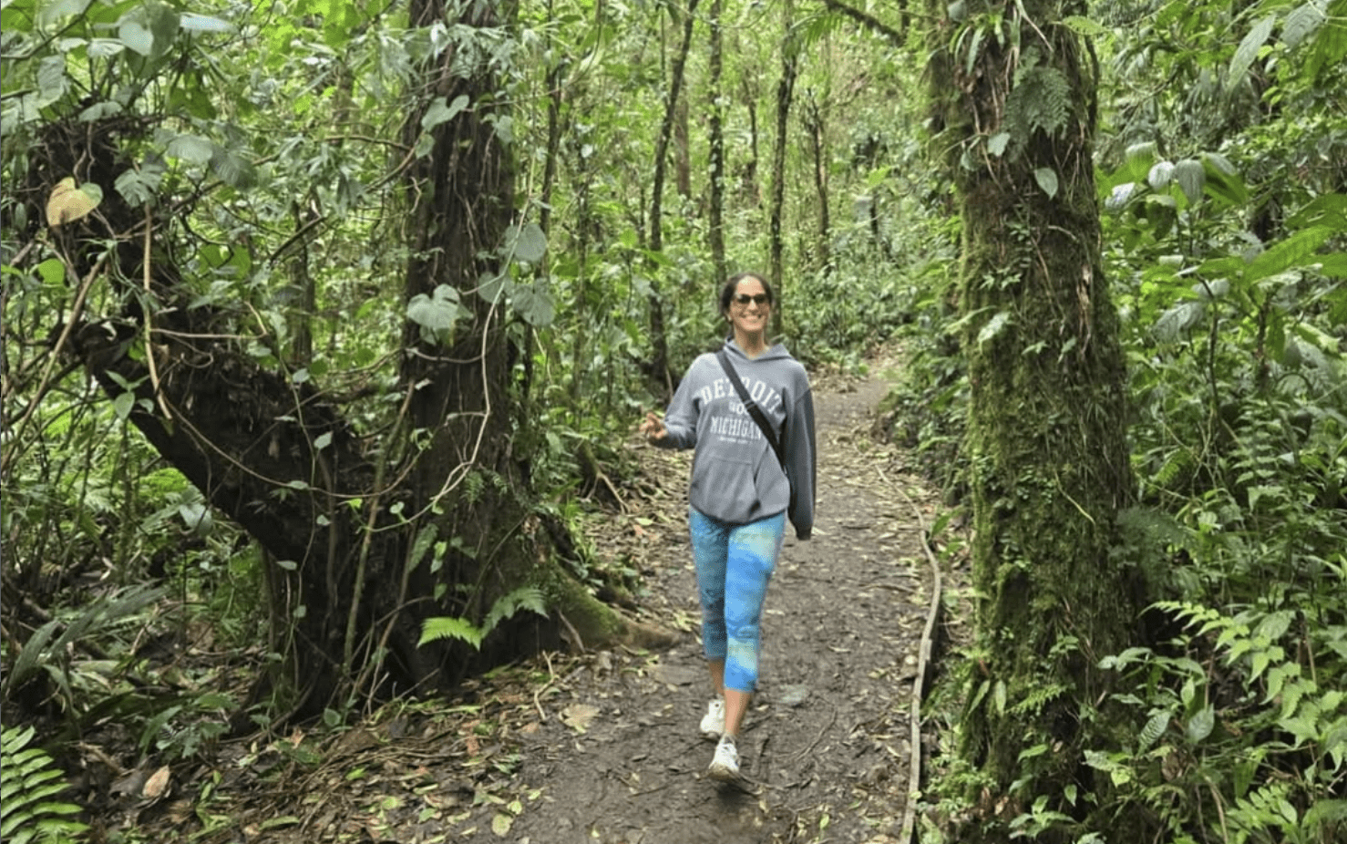Johanna Godinez, Latin Biz Today partner de-stressing in nature