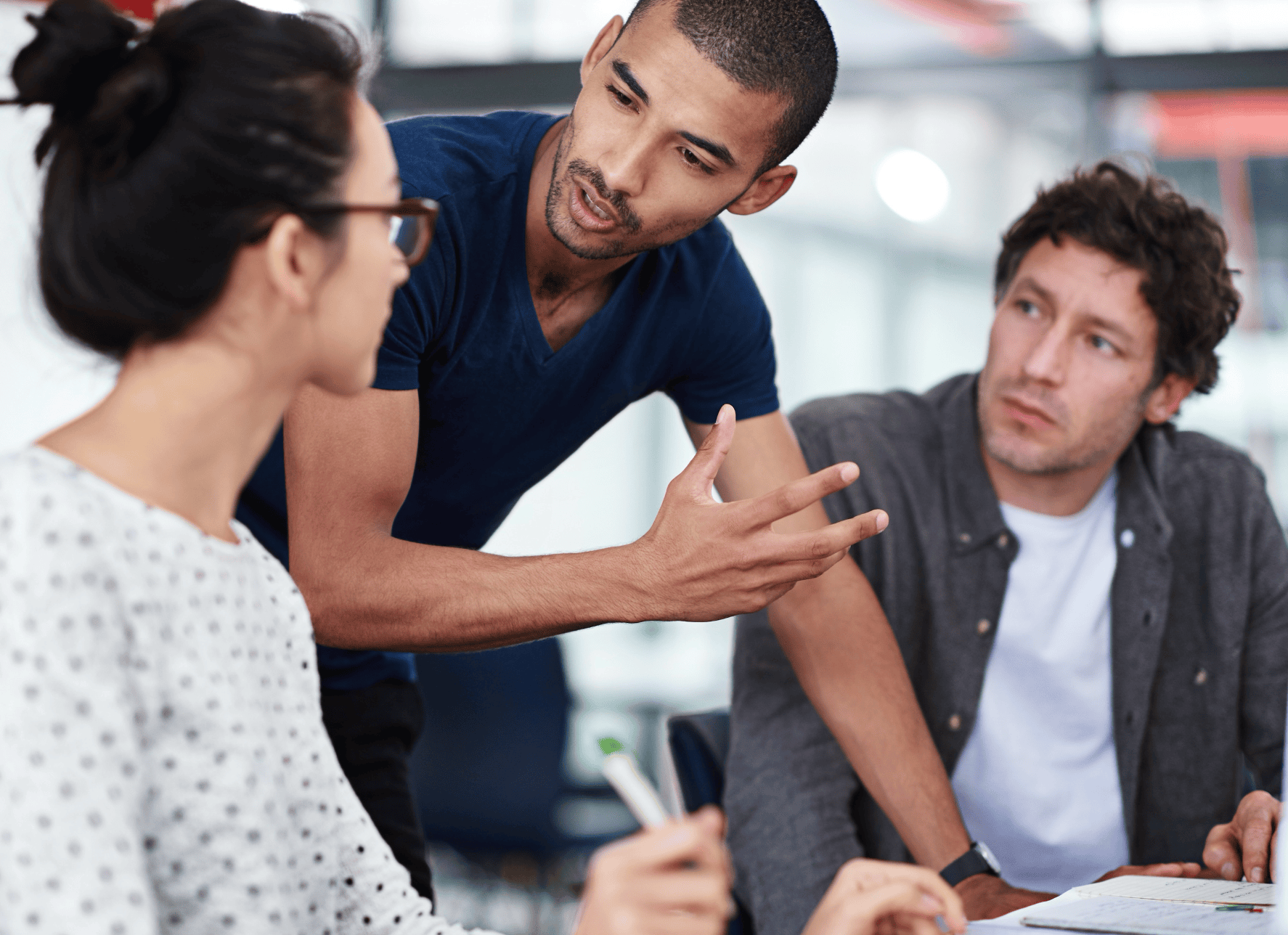 Latino entrepreneurs team problem solving
